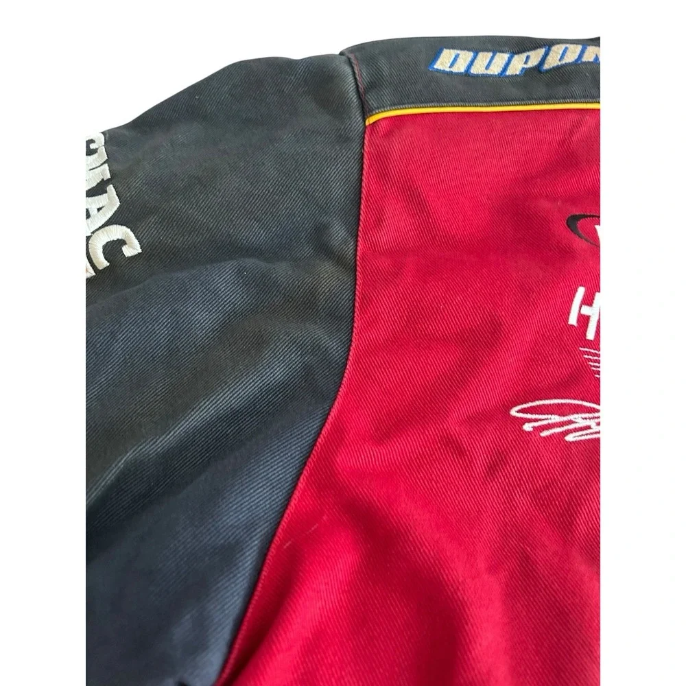 Authentic Nascar Jeff Gordon #24 Flame Dupont Jacket 'JH Design' Red  XL